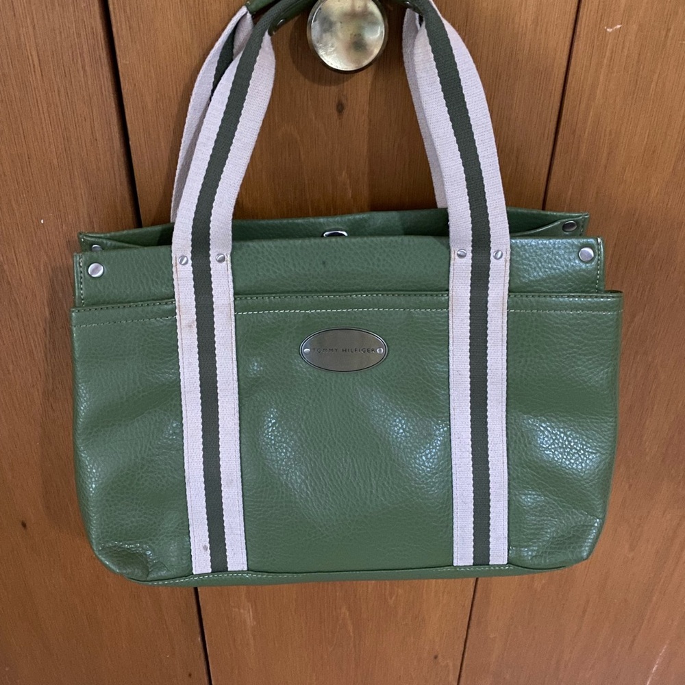 Tommy Hilfiger Green Tote Bag